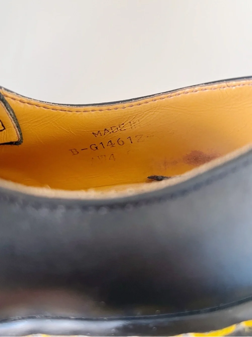 Dr Martens • vintage 1461 oxford shoe black leather lug sole chunky MIE